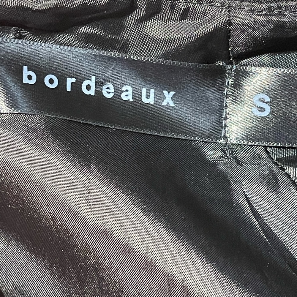 Bordeaux Is The Basic Solid Black Mini Shift Dres… - image 3